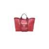 CHANEL Woven Straw Raffia Striped Medium Deauville Tote