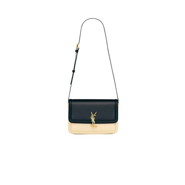 SOLFERINO MEDIUM SATCHEL IN BOX SAINT LAURENT LEATHER