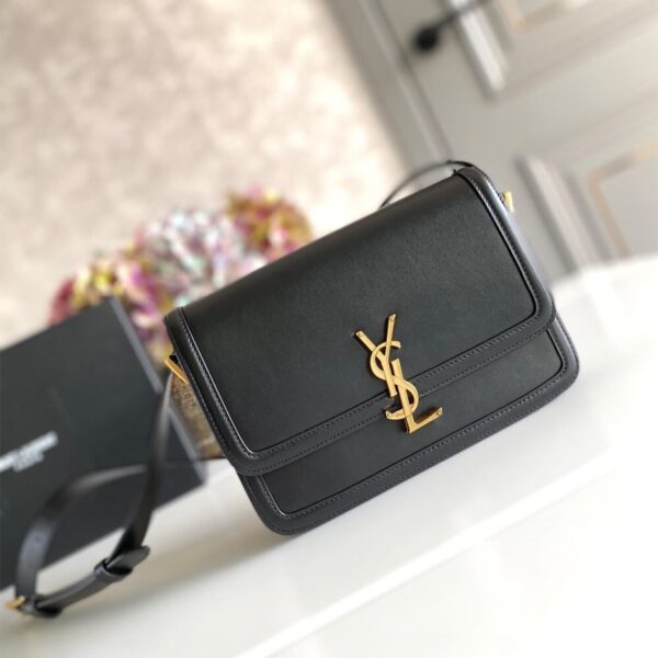 SOLFERINO MEDIUM SATCHEL IN BOX SAINT LAURENT LEATHER - Image 2