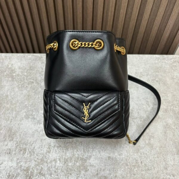 YSL Joe quilted lambskin mini bucket - Image 2