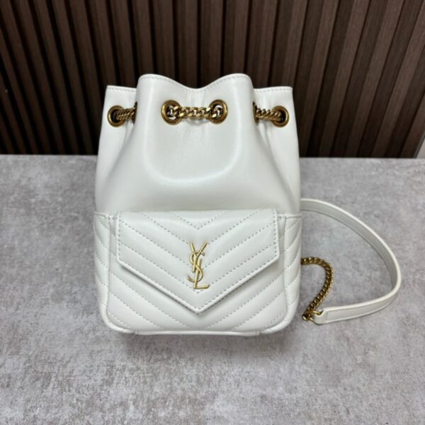 YSL Joe quilted lambskin mini bucket - Image 2