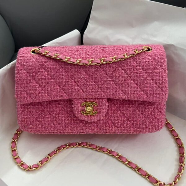 Chanel Tweed Medium Classic Flap Bag - Image 2