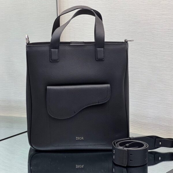SADDLE TOTE BAG WITH SHOULDER STRAP - Image 2