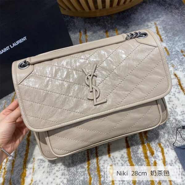 SAINT LAURENT NIKI MEDIUM IN CRINKLED VINTAGE LEATHER - Image 2