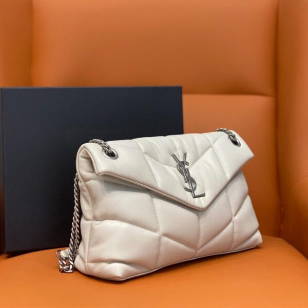 PUFFER SMALL CHAIN BAG IN QUILTED LAMBSKIN - Image 3