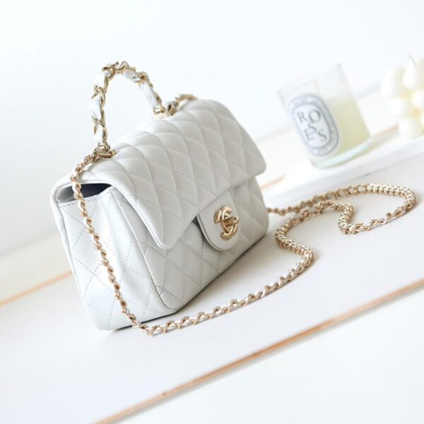 CHANEL Mini Flap With Top Handle - Image 3
