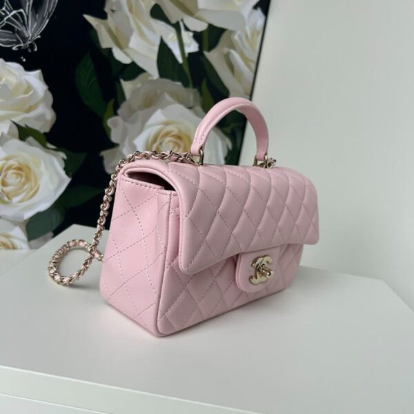 CHANEL Mini Classic Handbag With Top Handle - Image 3
