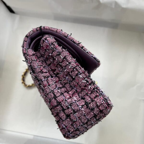 Chanel Tweed Medium Classic Flap Bag - Image 3