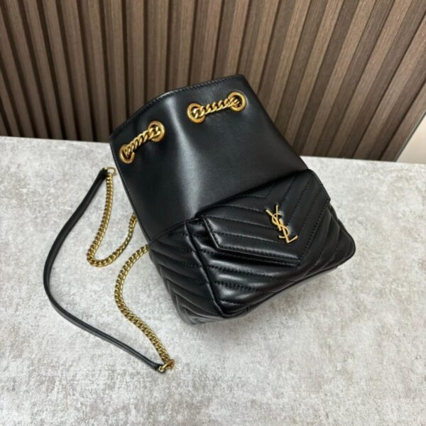 YSL Joe quilted lambskin mini bucket - Image 3