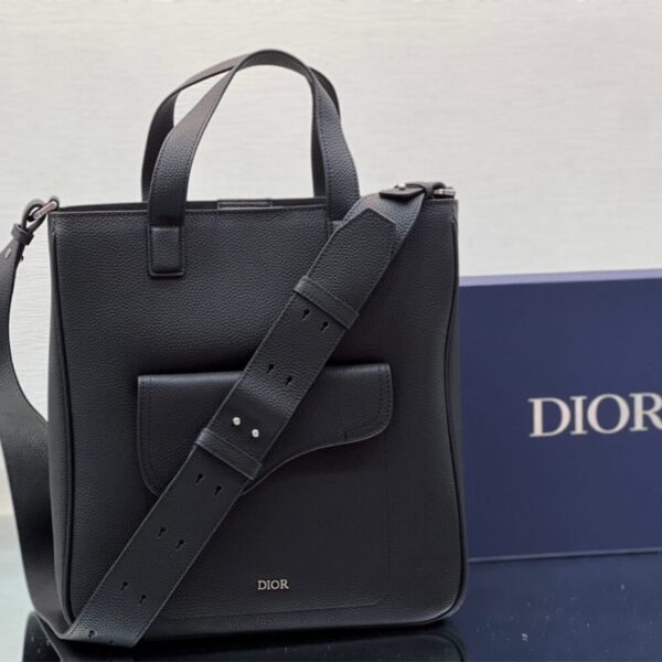SADDLE TOTE BAG WITH SHOULDER STRAP - Image 3
