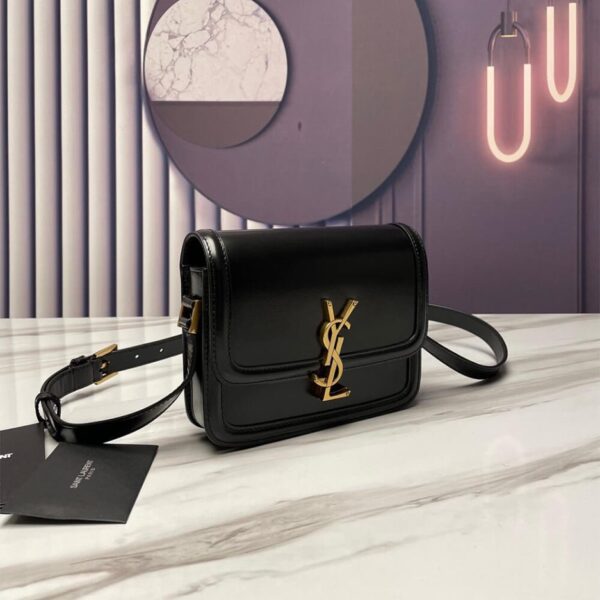 SOLFERINO SMALL SATCHEL IN BOX SAINT LAURENT LEATHER - Image 3