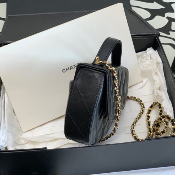 CHANEL MINI FLAP WITH HANDLE(HIGH-END GRADE) - Image 3