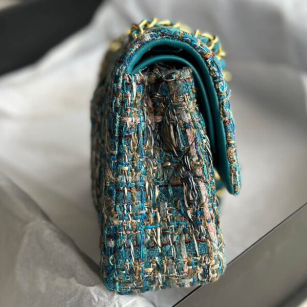 Chanel Tweed Medium Classic Flap Bag - Image 4