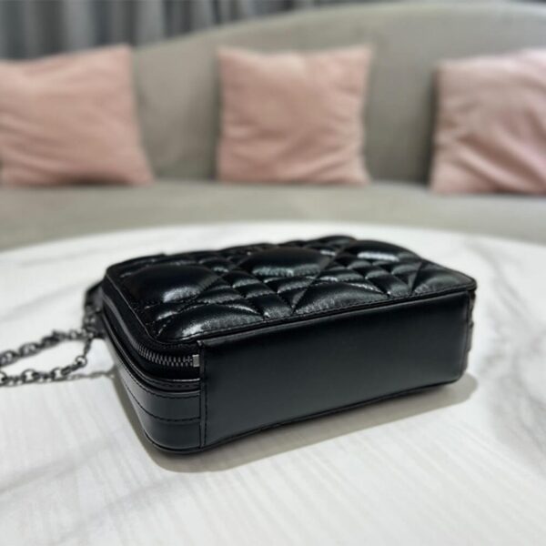 DIOR CARO BOX BAG WITH CHAIN - Image 4