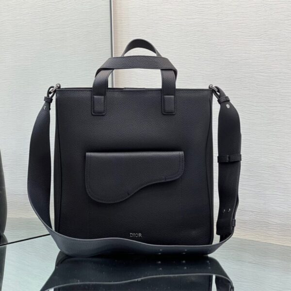 SADDLE TOTE BAG WITH SHOULDER STRAP - Image 4