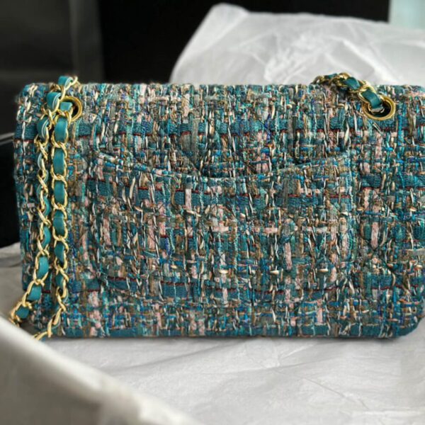 Chanel Tweed Medium Classic Flap Bag - Image 5