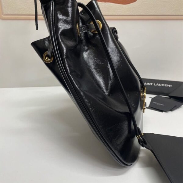 PARIS VII MEDIUM HOBO BAG IN CROCODILE-EMBOSSED PATENT LEATHER - Image 5