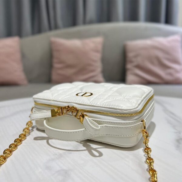 DIOR CARO BOX BAG WITH CHAIN - Image 5