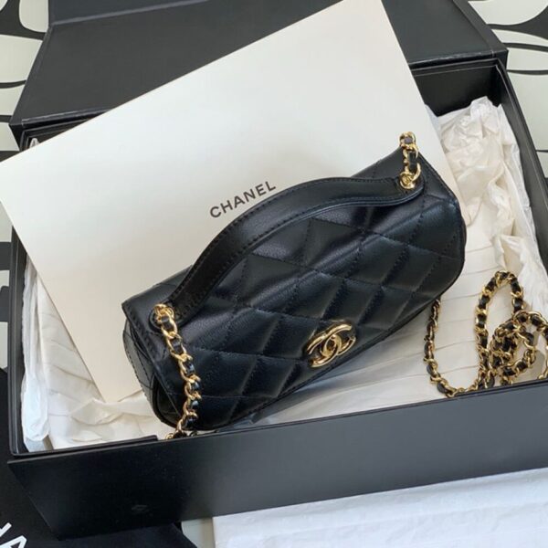 CHANEL MINI FLAP WITH HANDLE(HIGH-END GRADE) - Image 5