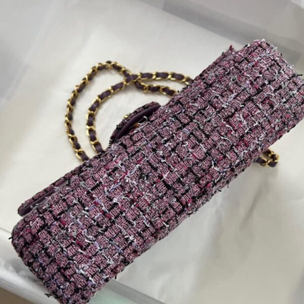 Chanel Tweed Medium Classic Flap Bag - Image 6