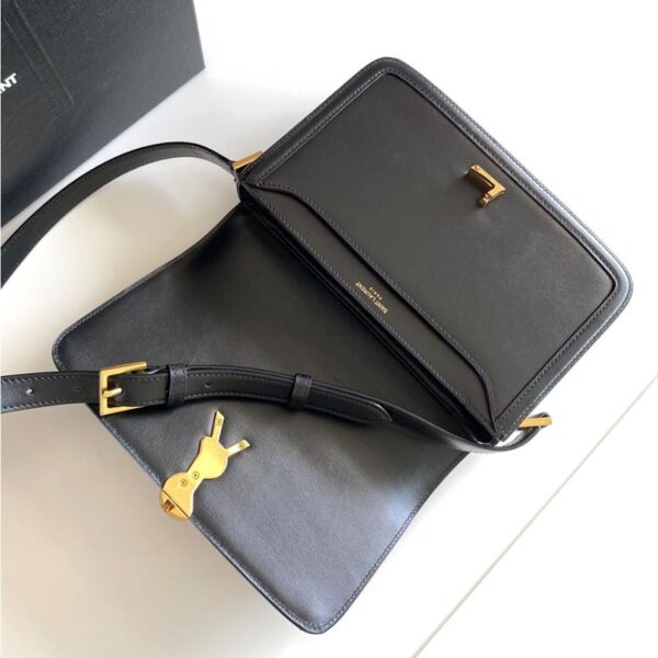 SOLFERINO MEDIUM SATCHEL IN BOX SAINT LAURENT LEATHER - Image 6