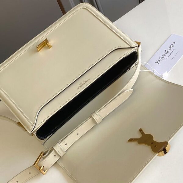 SOLFERINO MEDIUM SATCHEL IN BOX SAINT LAURENT LEATHER - Image 6