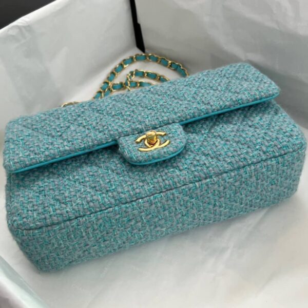 Chanel Tweed Medium Classic Flap Bag - Image 6