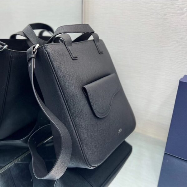 SADDLE TOTE BAG WITH SHOULDER STRAP - Image 6