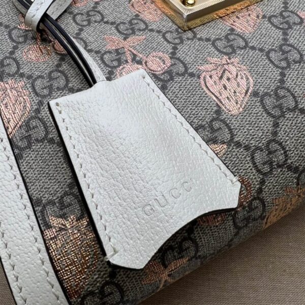 GG Padlock small berry tote bag - Image 6