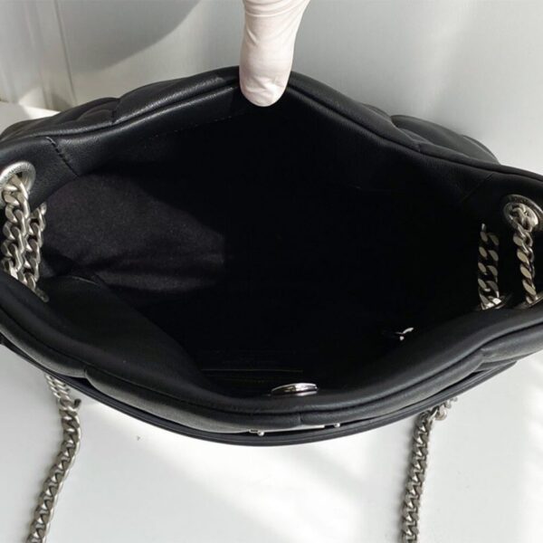 PUFFER SMALL CHAIN BAG IN QUILTED LAMBSKIN - Image 7