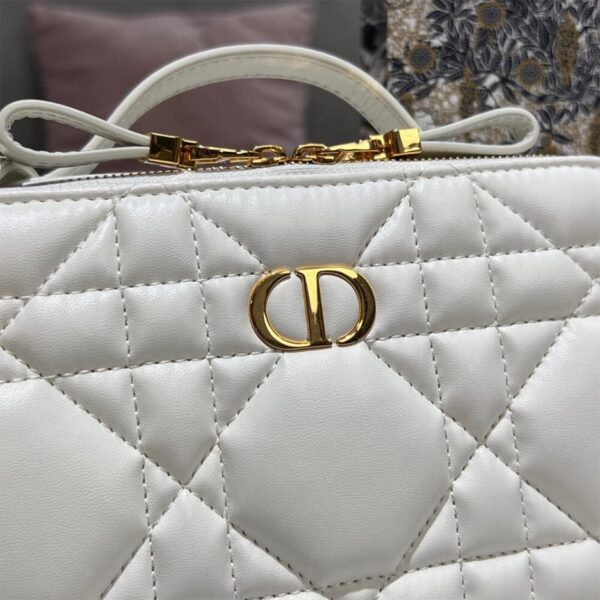 DIOR CARO BOX BAG WITH CHAIN - Image 7