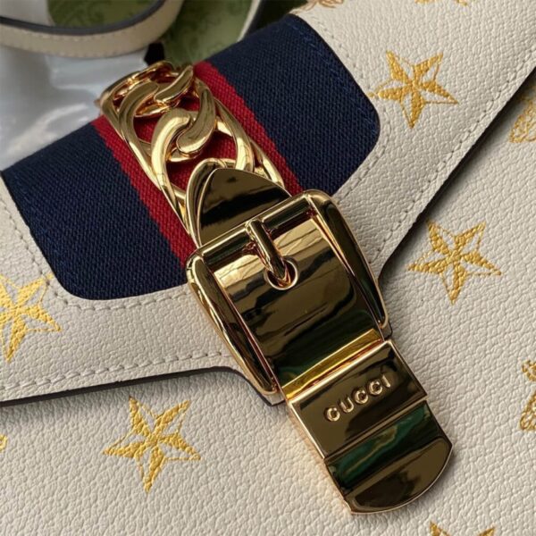 GG Sylvie Bee Star mini leather bag - Image 7