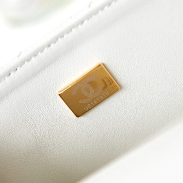 CHANEL Mini Flap With Top Handle - Image 8