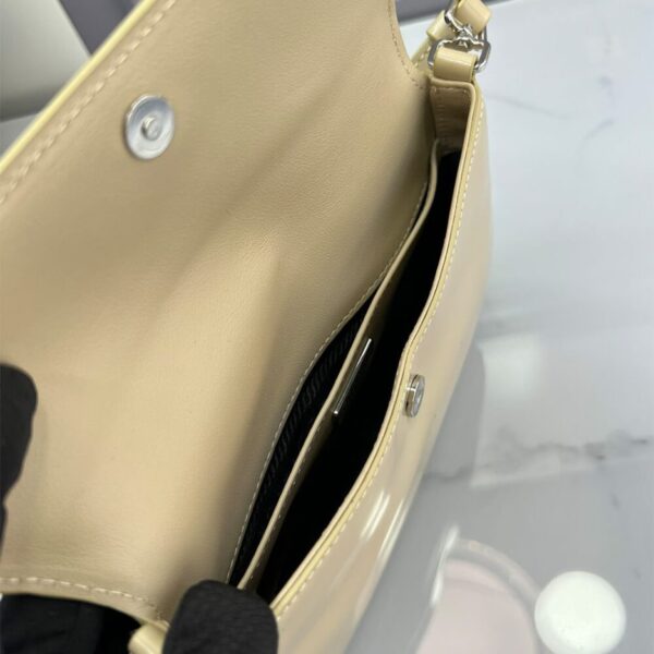 Small Prada Cleo brushed leather shoulder bag with flap - Image 8