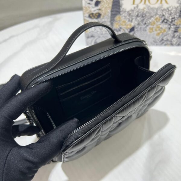 DIOR CARO BOX BAG WITH CHAIN - Image 9
