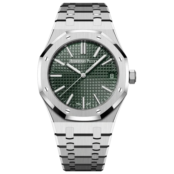 ROYAL OAK SELFWINDING  50TH ANNIVERSARY  Ref. 15510ST.OO.1320ST.04 This 41 mm Royal Oak Selfwinding in stainless steel sports(AAAAA version)